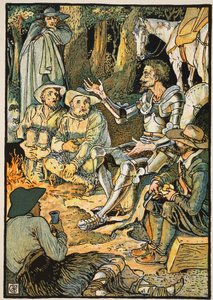 Don Quichotte et les chevriers, illustration de 